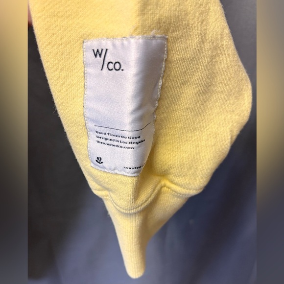 Wasted Collective Oversized Yellow Sweatshirt Hoodie Size Small NWT. - Picture 4 of 7